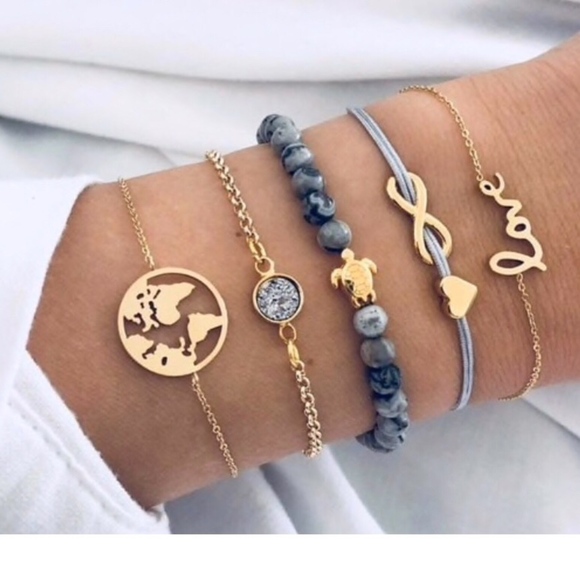 Jewelry - NWT Stunning 5 pc. Bracelet Set